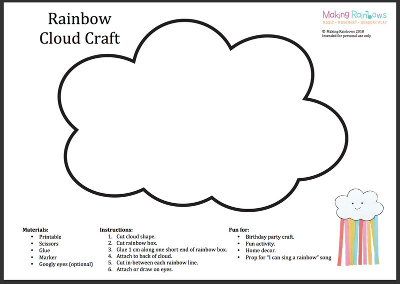 Rainbow Cloud Craft