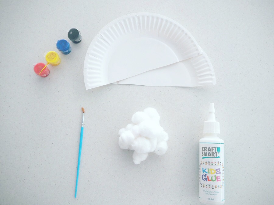 Paper Plate Rainbow Craft 