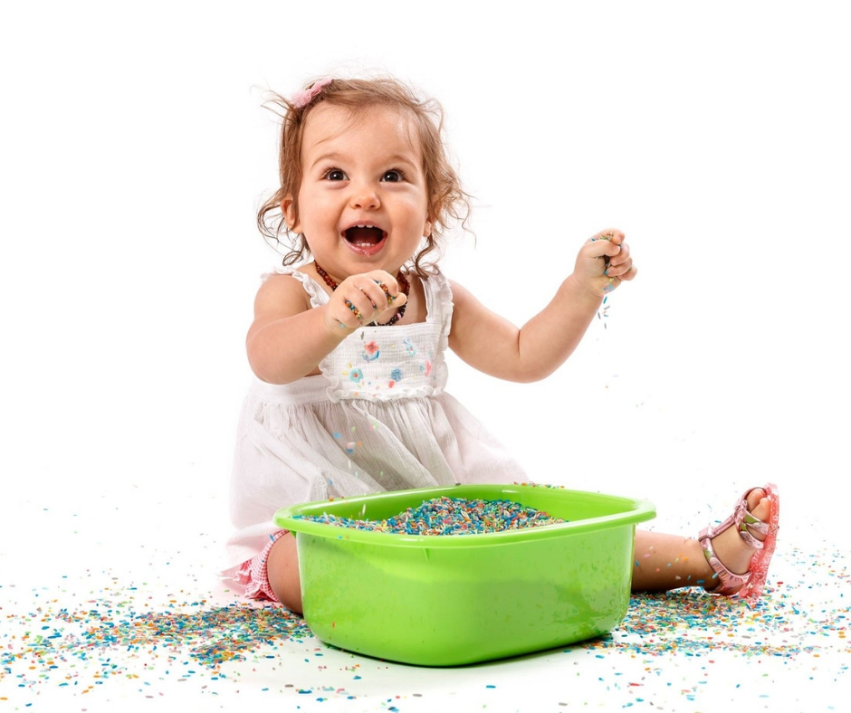 how to make coloured rice for sensory play