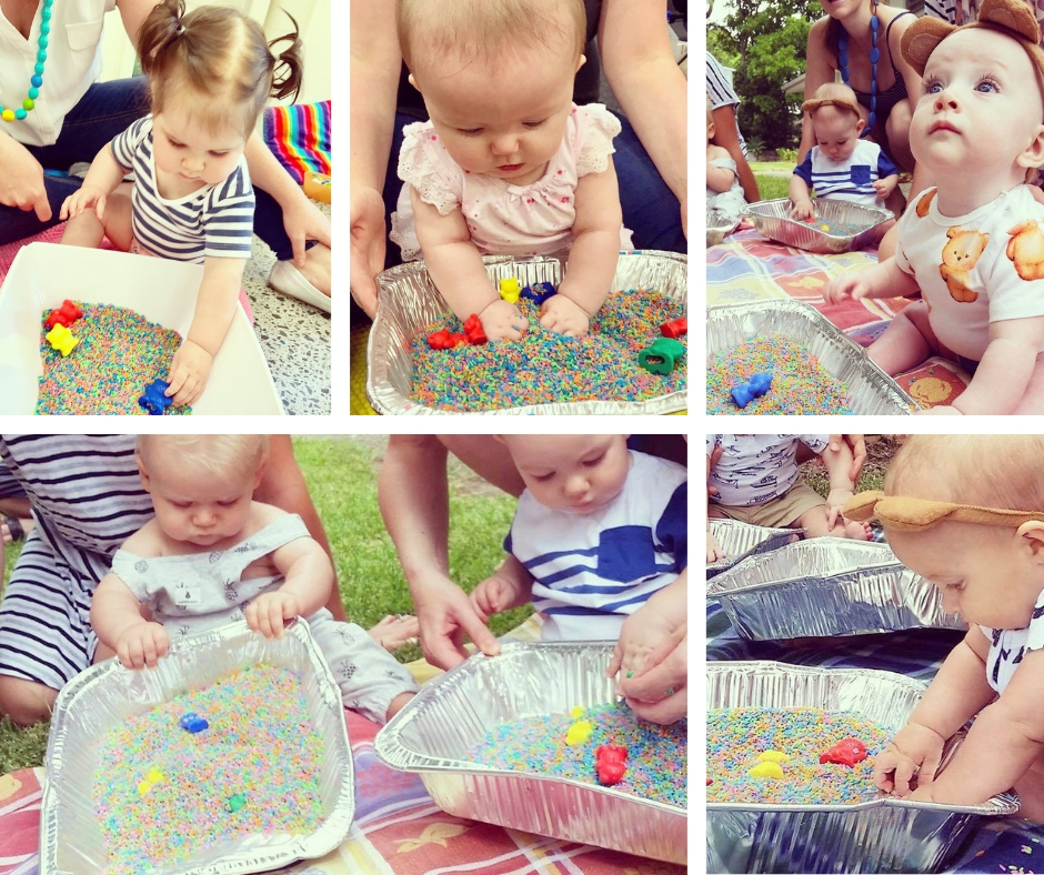 how to make rainbow rice for fun sensory play brisbane