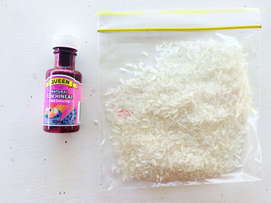 How to Make Rainbow Colour Rice for Sensory Play