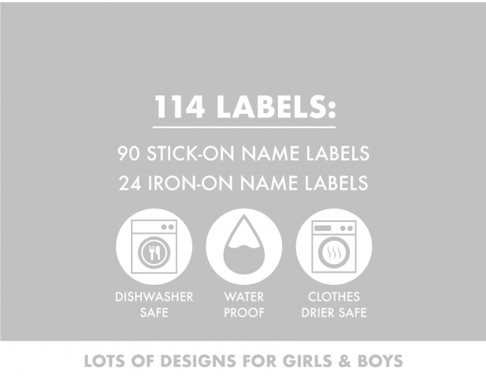 name labels - day care labels -- what you get