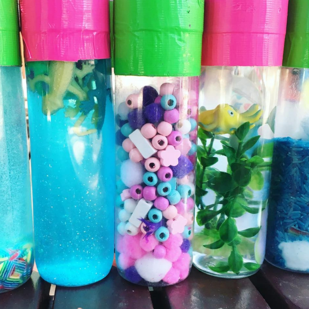 Sensory bottles - baby sensory play 