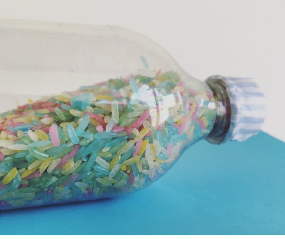 how to make a rainbow rice shaker
